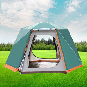 Factory Direct Sales Outdoor Camping Tent 3-4 People Automatic Quick-opening <b>Sunscreen</b> and Rainstorm Aluminum Pole Tent - Product Image 4