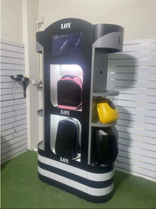 Estante de exhibición de mochila de metal con pantalla de 18 pulgadas-Estante de soporte de piso LED para venta minorista y <span class=keywords><strong>supermercado</strong></span> - Product Image 4