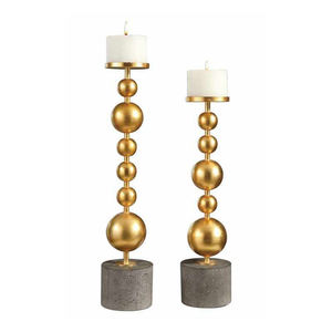 Elegant Contemporary Iron <b>Candle</b> Stand with Detailed Hollow Craftsmanship for Premium Interior Decoration - Product Image 4