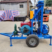 Dernière conception de puits d'eau profonde 100-150m hydraulique portable diesel forage de puits d'eau prix de la Machine à vendre