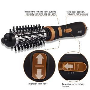 Secador de Pelo y Plancha de Pelo 2 en 1 DSP, Portátil, de Viaje, con Cepillo de Aire Caliente, Dientes de Acero Inoxidable, Temperatura Ajustable - Product Image 3