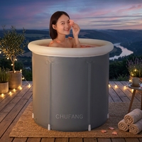 Vente en gros Personnaliser Nouveau Design Pvc Pliant Adultes Gonflable Glace et Bain Chaud Bassins Baril Baignoire Usine