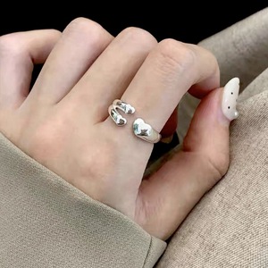 S925 Sterling Silver <b>Open</b> Heart <b>Ring</b> For Women Everyday Wear Simple Stylish Jewelry - Product Image 1
