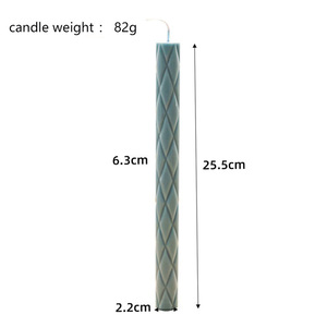 Bougie cylindrique en <span class=keywords><strong>cire</strong></span> de rodier à motif diamant en gros, bougie de fête, bougie de colonne en <span class=keywords><strong>cire</strong></span> de rodier pour la Saint-Valentin - Product Image 3