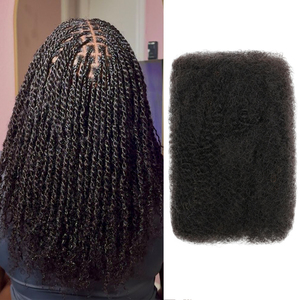 <span class=keywords><strong>ผม</strong></span>แท้แบบ Afro Kinkys Bulk ของ Originea 4C  แบบยืดก่อนสำหรับต่อผมมินิทวิสต์ เดรดล็อค ไมโครล็อค  <span class=keywords><strong>ผม</strong></span>แท้บริสุทธิ์ 100% - Product Image 1