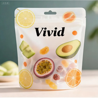 Emballage en plastique imprimé personnalisé, sachet debout, emballage alimentaire pour chips, sachet pour bonbons, noix, fruits secs