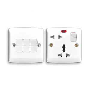 Nhà sử dụng phổ tường 3 gang 2 cách anh tiêu chuẩn PC chuyển đổi ánh sáng chất lượng cao tường chuyển đổi điện - Product Image 3