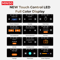 Miniso MS150 Headset Bluetooth 5.4 nirkabel, Headset nirkabel untuk olahraga dengan daya tahan lama, translasi AI cerdas, pengurang kebisingan