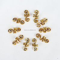 Anneaux en spirale rétro en métal Viking, perles pour cheveux, tresses, dreadlocks, spirales, accessoires pour cheveux, pendentifs pour locs