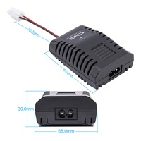 Chargeur de poche intelligent ultra-compact ToolkitRC CN3 AC 25W 2.2A pour batteries NiMH 5S-8S, voitures, camions, buggies, Tamiya, sortie mâle
