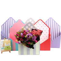 Vente en gros d'enveloppe d'emballage de boîte cadeau de décoration florale de la Saint-Valentin style d'enveloppe pour la manipulation d'impression de stratification mate de gaufrage de rose