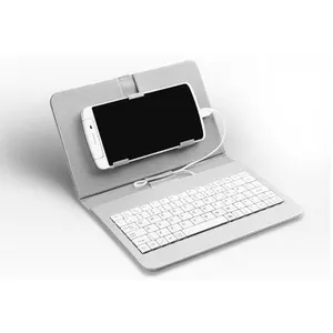 Tablet Universal Capa De Couro com Placa Chave para IPad para Samsung Universal Caso Teclado Tablet