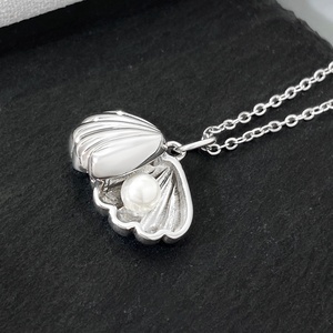 Collier de mode en gros pour femmes, bijoux d'été, collier de perles coquillages plaqué or 18 carats pour femmes - Product Image 4