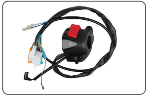 Ensemble de guidon de moto avec interrupteur de klaxon, clignotants et bouton de démarrage/arrêt pour CB500 - Product Image 6