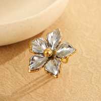 18k Vergoldete Modeschmuck-Blumenringe für Damen aus Edelstahl - Großhandel für Schmuck