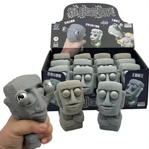 Juguete Antiestrés Creativo de Hombre de Roca Explosivo con Ojos que se Abren y Respiran, Juguete de Compresión con Ojos Fijos - Product Image 2