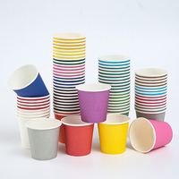 Gobelet en papier pour espresso de 4 oz avec couvercle, imprimé sur mesure, certifié alimentaire, pour dégustation de café, événement de restauration