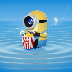 Mini Proyector Inteligente con Enfoque Automático, 300lm, LCD 720P 1280*720, Cine en Casa, Android <span class=keywords><strong>9</strong></span>, Proyector LED Inalámbrico para Teléfono Móvil 4K - Product Image 4