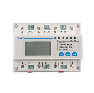 Offre Spéciale Chine Chint <span class=keywords><strong>Compteur</strong></span> d'énergie électrique à affichage LCD DTSU666 220/380V 1.5(6)A 5(80)A 100A 4P6P <span class=keywords><strong>Compteur</strong></span> d'énergie sur rail Économique - Product Image 1