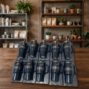 40 oz Luxury Stainless Steel Tumbler <b>Double</b> <b>Wall</b> Vacuum Insulated Travel <b>Mug</b> with Lid and Straw Wide Mouth Custom Logo Gift Box - Product Image 2
