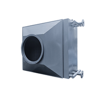 Unité de récupération de chaleur air-air à tubes à ailettes en acier au carbone, moteur résistant aux hautes températures, revêtement anti-humidité