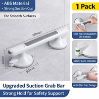 Barre d'appui antidérapante à forte aspiration sans perçage pour salle de bain et douche, pour personnes âgées