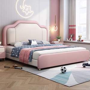 <span class=keywords><strong>Camas</strong></span> duraderas, sencillas y elegantes <span class=keywords><strong>para</strong></span> <span class=keywords><strong>adolescentes</strong></span> y niños, MDF de madera maciza <span class=keywords><strong>para</strong></span> hoteles, <span class=keywords><strong>camas</strong></span> de cuero <span class=keywords><strong>para</strong></span> niños y <span class=keywords><strong>niñas</strong></span>, princesas - Product Image 4