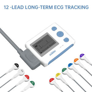 Viatom TH12 Appareil <span class=keywords><strong>ECG</strong></span> Portable 12 Canaux avec Analyse IA sur 24 Heures, Moniteur Électrocardiographe 12 Dérivations Enregistreur Holter - Product Image 2