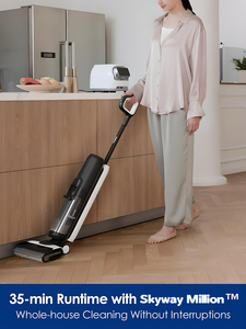 Capteur intelligent 3-en-1 15kPa Wet Dry Aspirateur autonettoyant en une étape pour sol dur tapis vertical pour la maison multi-surfaces - Product Image 2