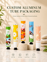 Tubes souples pliables pour crème pour les mains 5 ml, taille personnalisée, vides, pour usage cosmétique, en aluminium-plastique, avec bouchon à clapet, logo personnalisé, impression UV, diamètre