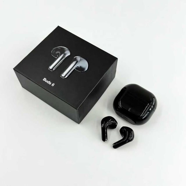 Buds6 TWS Wireless Earphones Semi-in-ear Design Unidirectional Speaker Digital Display for 5.4 IPX4 Waterproof Ultra-High