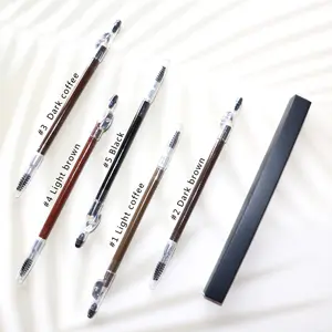 Private Label двойной карандаш для бровей оптовая продажа с фабрики водонепроницаемый карандаш для глаз