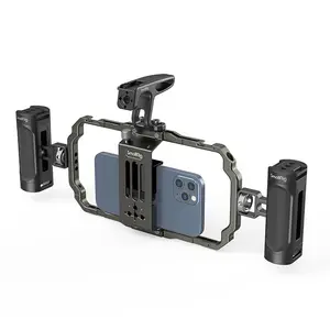 SmallRig - Kit universal de equipamento de vídeo para celular, estabilizador de vídeo para videografia e vlog, transmissão ao vivo para iPhone 15 14 13 12 Pro Max