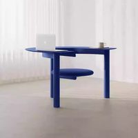 Ensemble table et tabourets ronds en aluminium intégrés de style nordique pour cour, restaurant en plein air, café, espace de loisirs extérieur