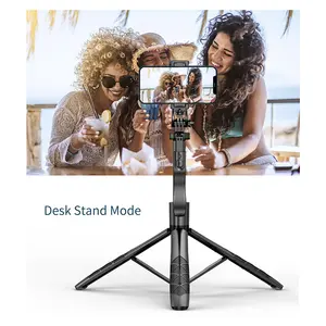 Bluetooth palmare stabilizzatore gruppo Video retrattile Selfie Stick treppiede Tiktok Live streaming Vlog Stand