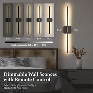 2-Piece 360&deg; Rotation 5000mAh LED Dimmable Picture Light USB Rechargeable <strong>Battery</strong> Operated Wall <strong>Lamps</strong> <strong>for</strong> <strong>Living</strong> <strong>Rooms</strong> Bedrooms - Product Image 4