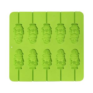 Silicone <b>Candy</b> Mold Santa Claus Shape Green Baking Molds For Birthday Party DIY Crafts - Product Image 4