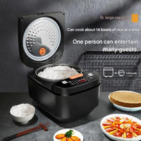 Cuisinière à riz électrique numérique multifonctionnelle automatique intelligente à écran tactile LCD 5L en argent antiadhésif Silver Crest