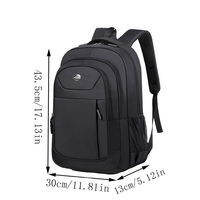 Sac à dos pour ordinateur portable imperméable avec fermeture éclair, grande capacité, décontracté, pour étudiants, sac à dos de jour, sac à dos pour hommes, bureau, voyage, école, vente en gros