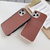 Silicone gaufre semelle étui de protection minimaliste coque souple coque de téléphone pour iPhone d'origine 14 15 Pro Max accessoires électroniques