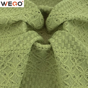 قماش كريب بوليستر عالي الجودة قابل للتمدد 98% بوليستر 2% سباندكس قماش دانتيل عصري للملابس النسائية - Product Image 2