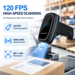 Escáner de Código de Barras 2D con Cable, Alta Velocidad, 500K CMOS, Resistente a Caídas de 1.5m, Escáner de Código de Barras Portátil para Gestión de Inventario en Puntos de Venta y Comercio Minorista - Product Image 4