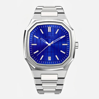 Montres à Quartz carrées de luxe pour hommes, montre d'affaires de marque supérieure en verre saphir avec revêtement AR, étanche à 50M, lumineuse