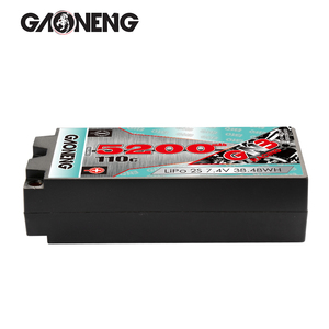 GNB GAONENG 5200MAH 2S 7.4V 110C Short Shorty Pack 5.0mm Bullet Hard Case Baterai LiPo untuk Mobil Balap RC Skala 1:10 1/12 - Product Image 4