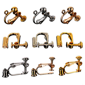 Boucles d'oreilles à clipser, type vis, boucle de bijoux électroplaquée, sans perçage, pour un usage quotidien, unisexe - Product Image 5