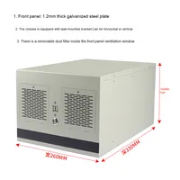 4-Slot Full Tower Wall-Mounted Computer Case Large ATX Power Supply Multi-Serial Ports Matx Motherboard Support Side Panel