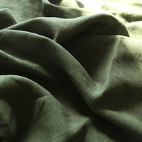 Parure de lit en lin et de lin oeko-tex, ensemble de literie avec drap, lisse