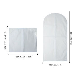 Logo personnalisé housse de vêtement pour vêtements housse anti-poussière sac de couverture pliable non tissé pour vêtements - Product Image 3