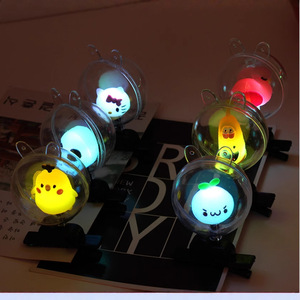 Luminous Neon Party Supplies <b>Present</b> for <b>Girls</b> Children Led Light up Bobo Ball Hair Clip Luminous Hair Headwear Accessory - Product Image 3