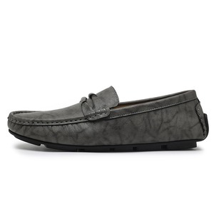 Lazy Man <b>Shoes</b> Men's Casual Leather <b>Shoes</b> Spring New Style British Style Breathable One-Piece <b>Shoe</b> for <b>Driving</b> Flat Men's <b>Shoes</b> - Product Image 5